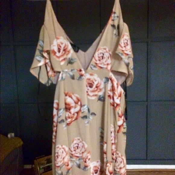 Forever 21 floral cutout maxi NWT S - Picture 7 of 8
